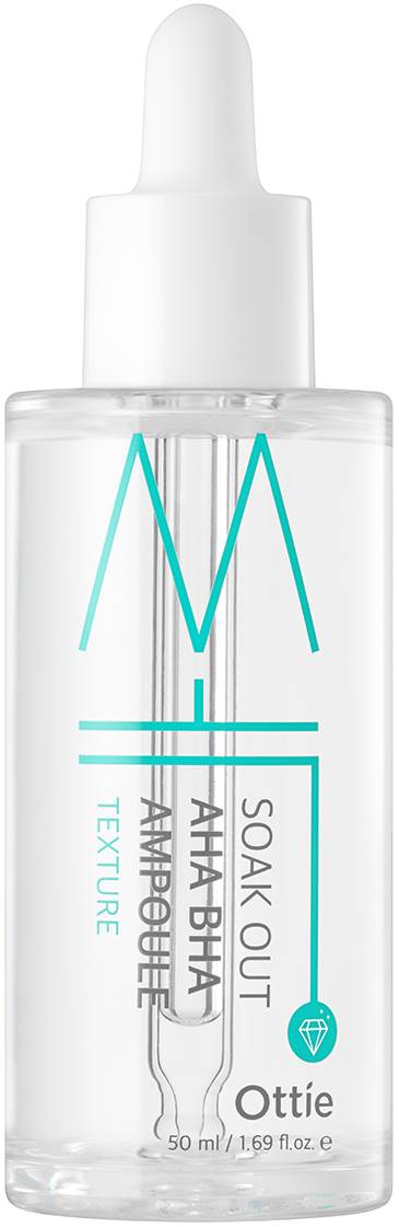 Ottie Soak Out Fiolă pentru față AHA BHA, 50 ml
