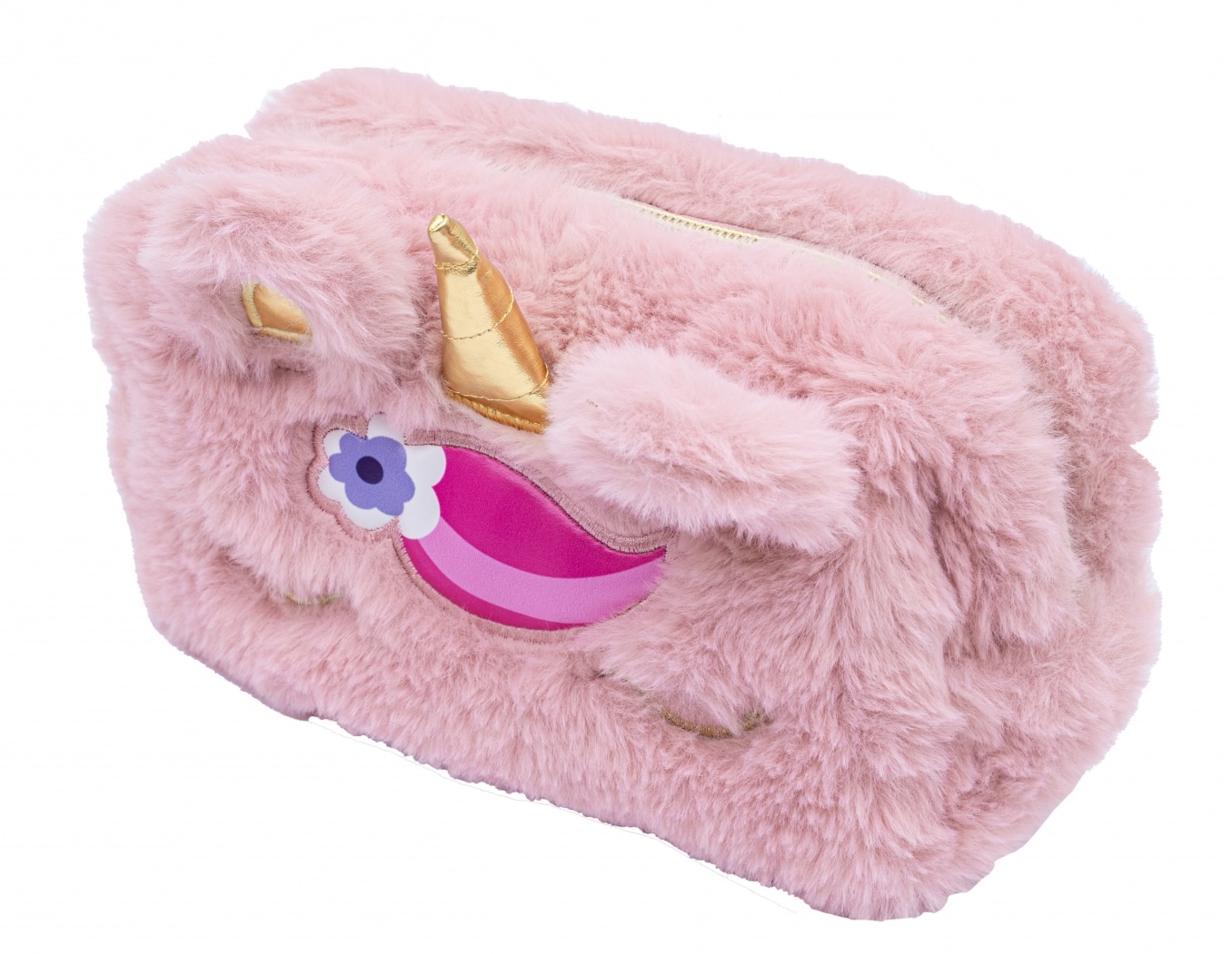 Penar oval Astra - Unicorn pufos, 1 fermoar