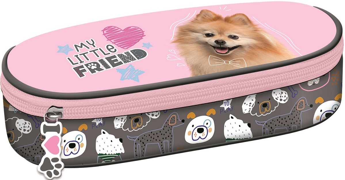 Penar oval  St. Majewski My Little Friend - Sweet Pomeranian, 1 fermoar