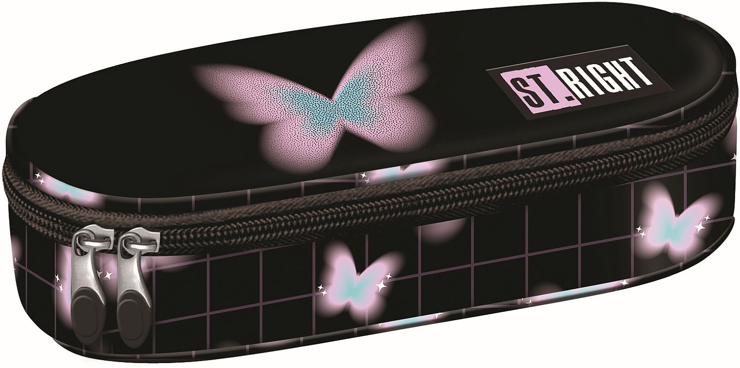 Penar oval St. Right Pastel Butterfly - 1 fermoar