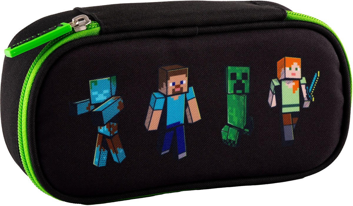 Penar școlar oval Astra Minecraft - Cu 1 fermoar