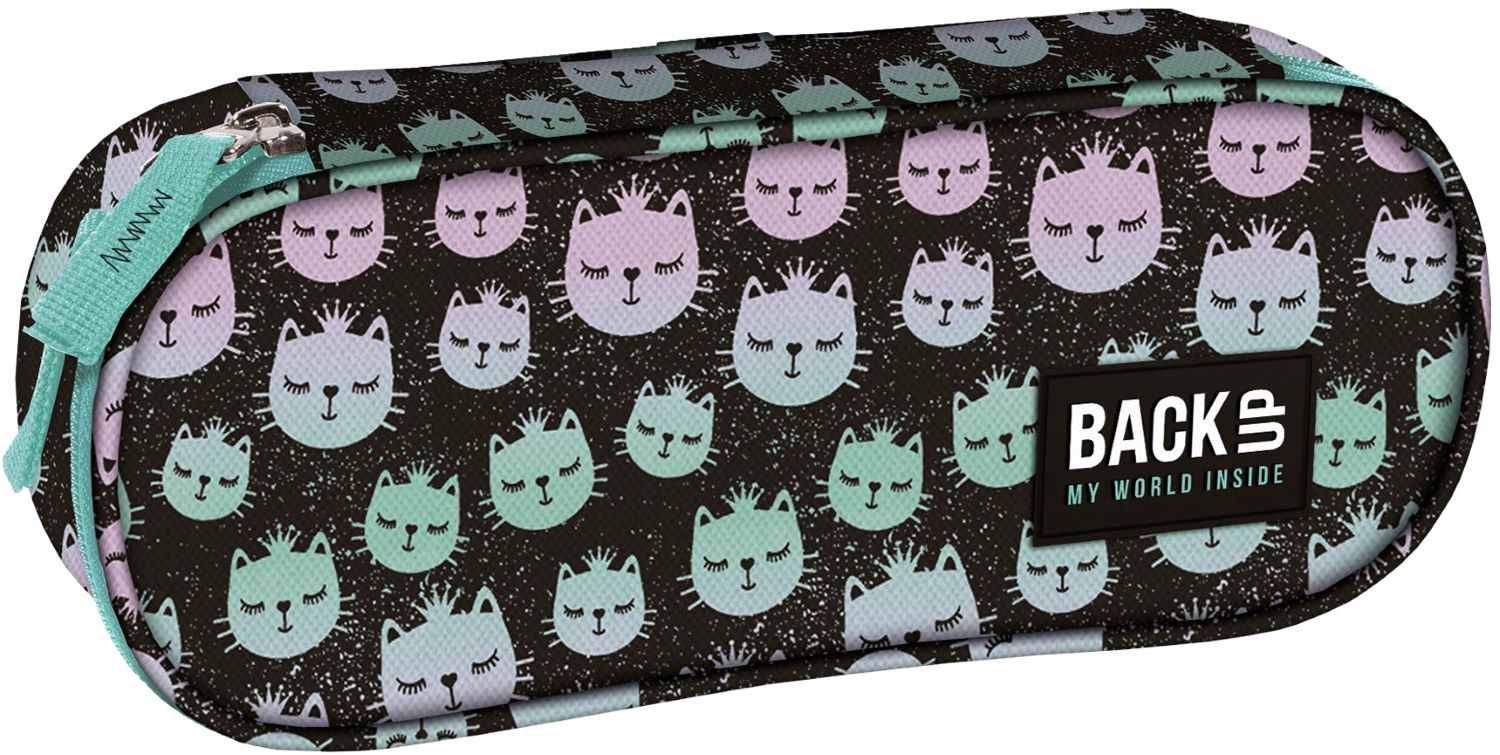 Penar școlar oval BackUp A - Rainbow Cat