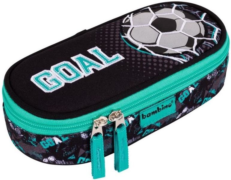 Penar școlar oval  Bambino Premium Goal - Cu 1 fermoar