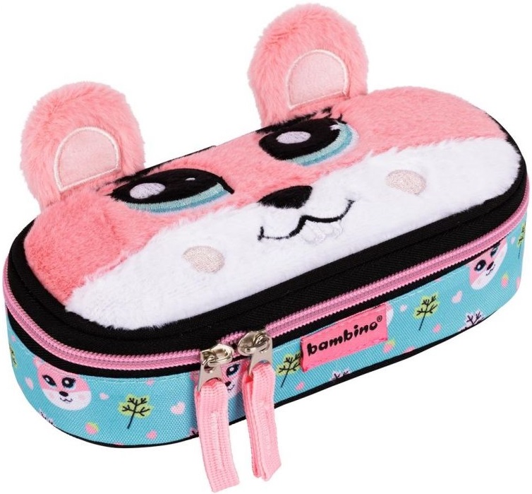 Penar școlar oval  Bambino Premium Squirrel - Cu 1 fermoar