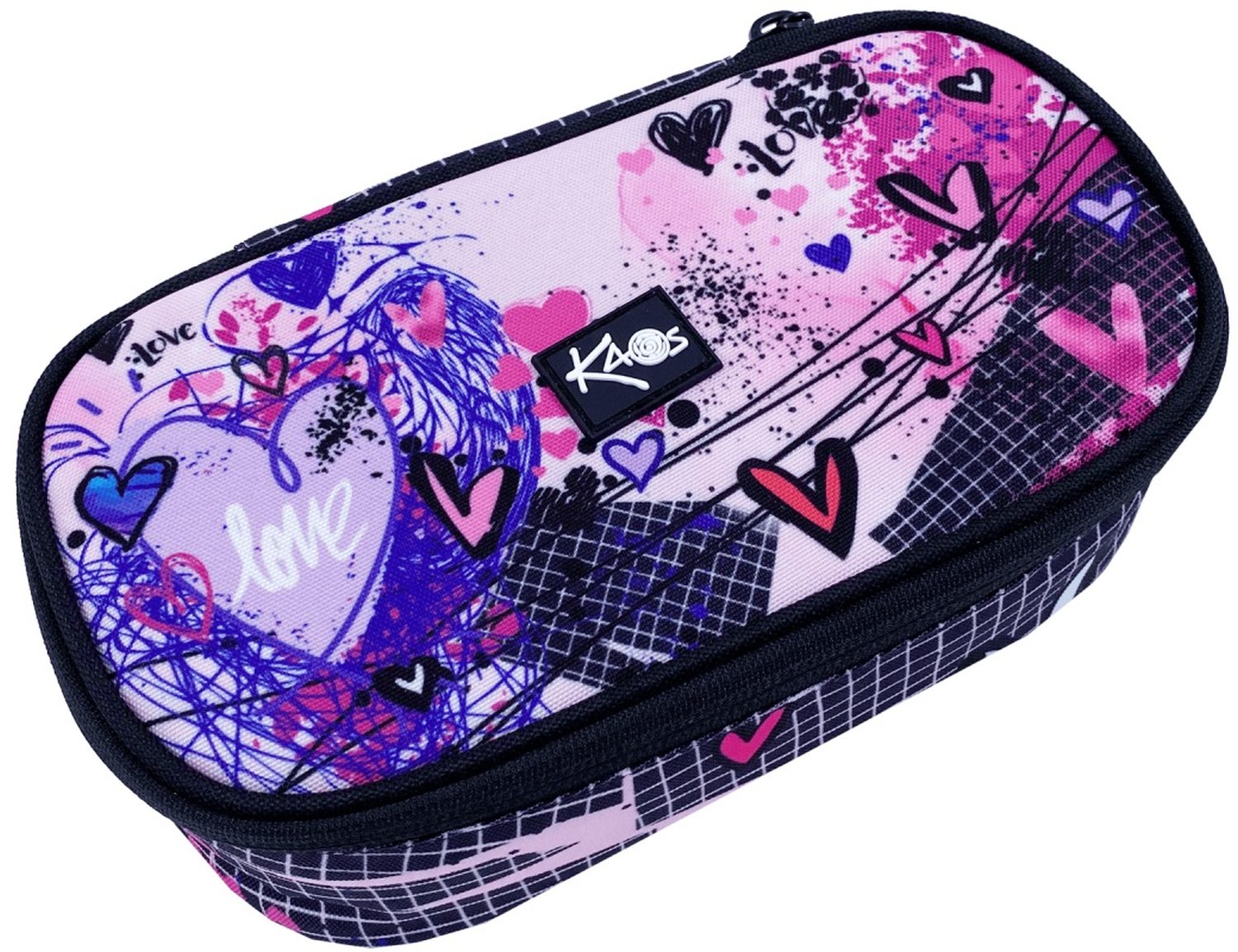 Penar școlar oval Kaos Maxi - Pink Love