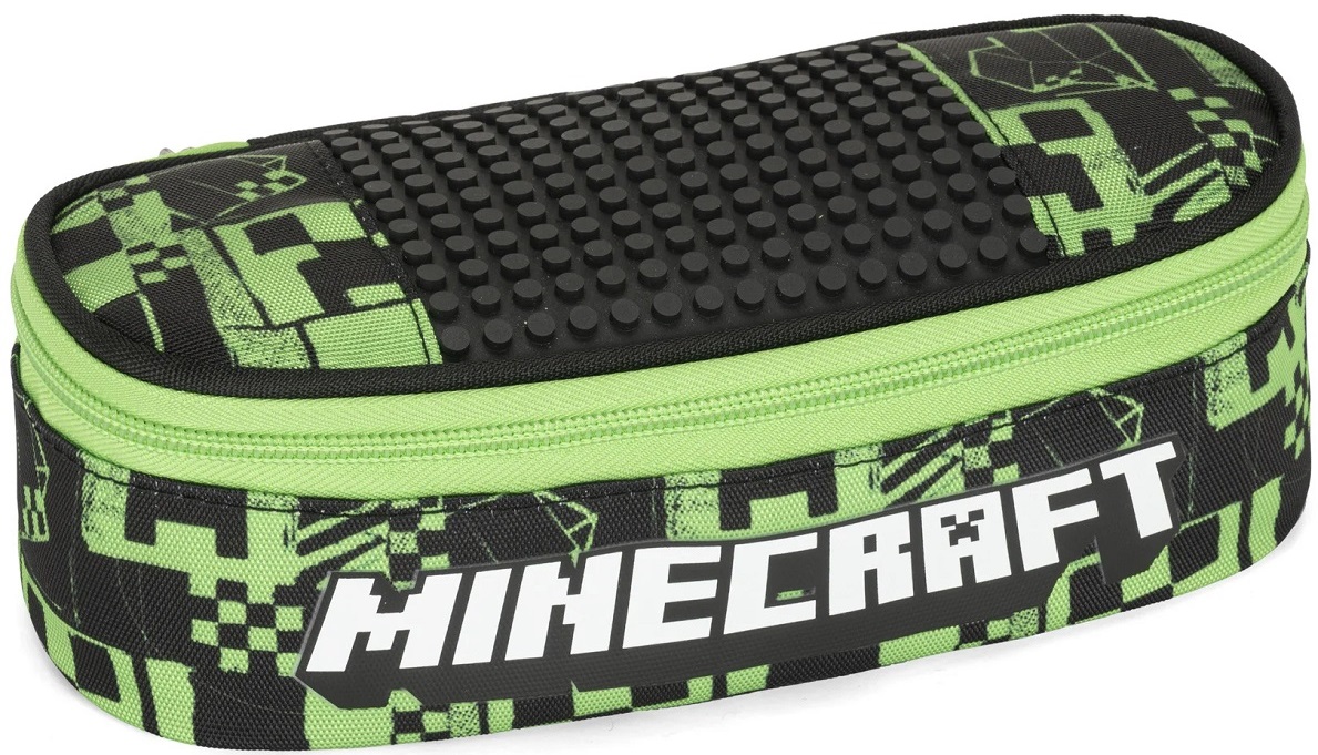 Penar școlar oval Panini Minecraft - Pixels Green