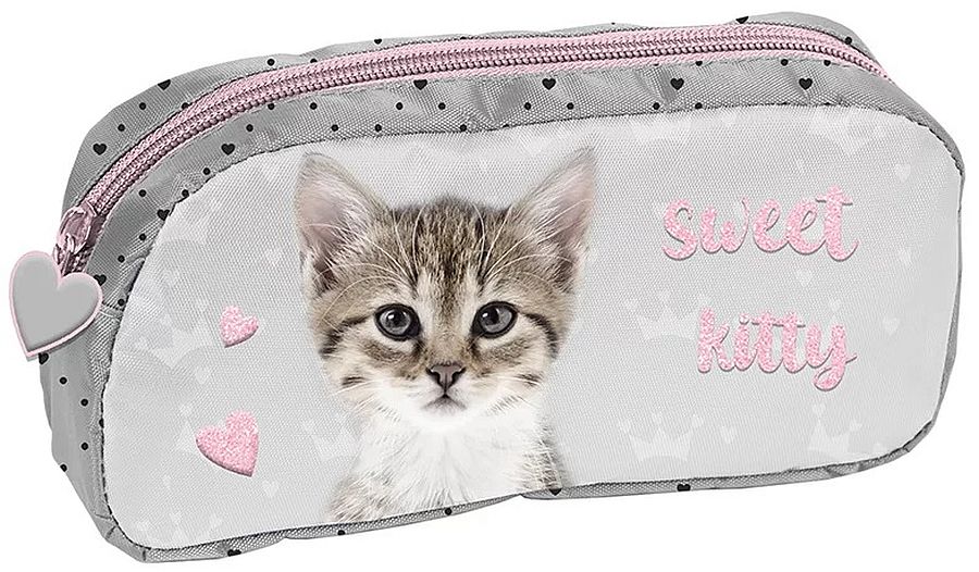 Penar școlar oval Paso Cat - Sweet Kitty, 1 fermoar