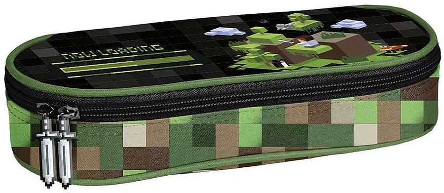 Penar școlar oval Paso Minecraft - 1 fermoar