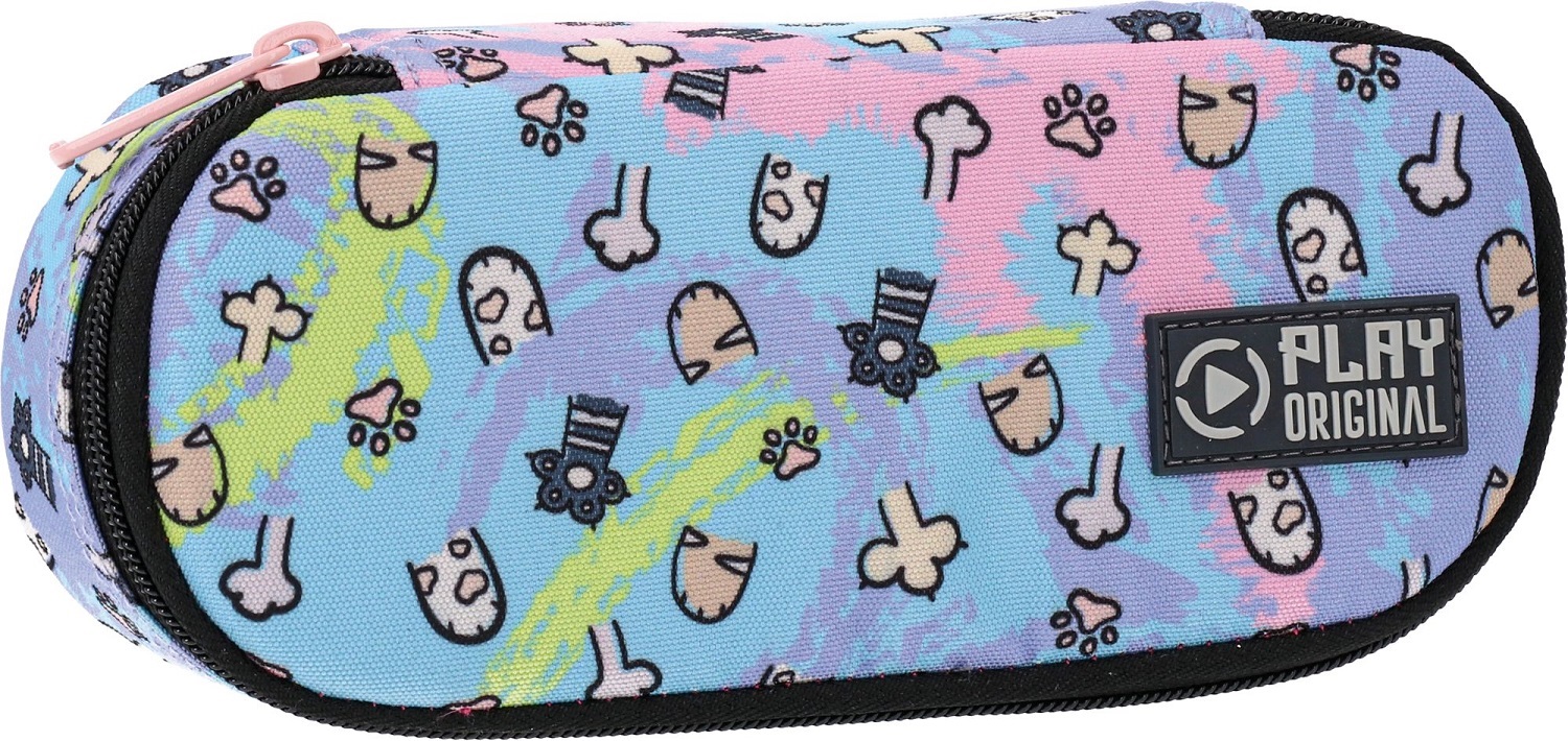 Penar școlar oval Play Paws - Cu un fermoar