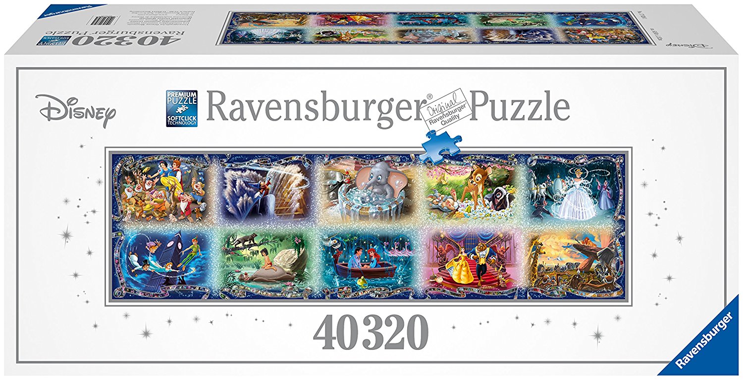 Puzzle panoramic Ravensburger din 40 320 de piese - Momente Disney de neuitat