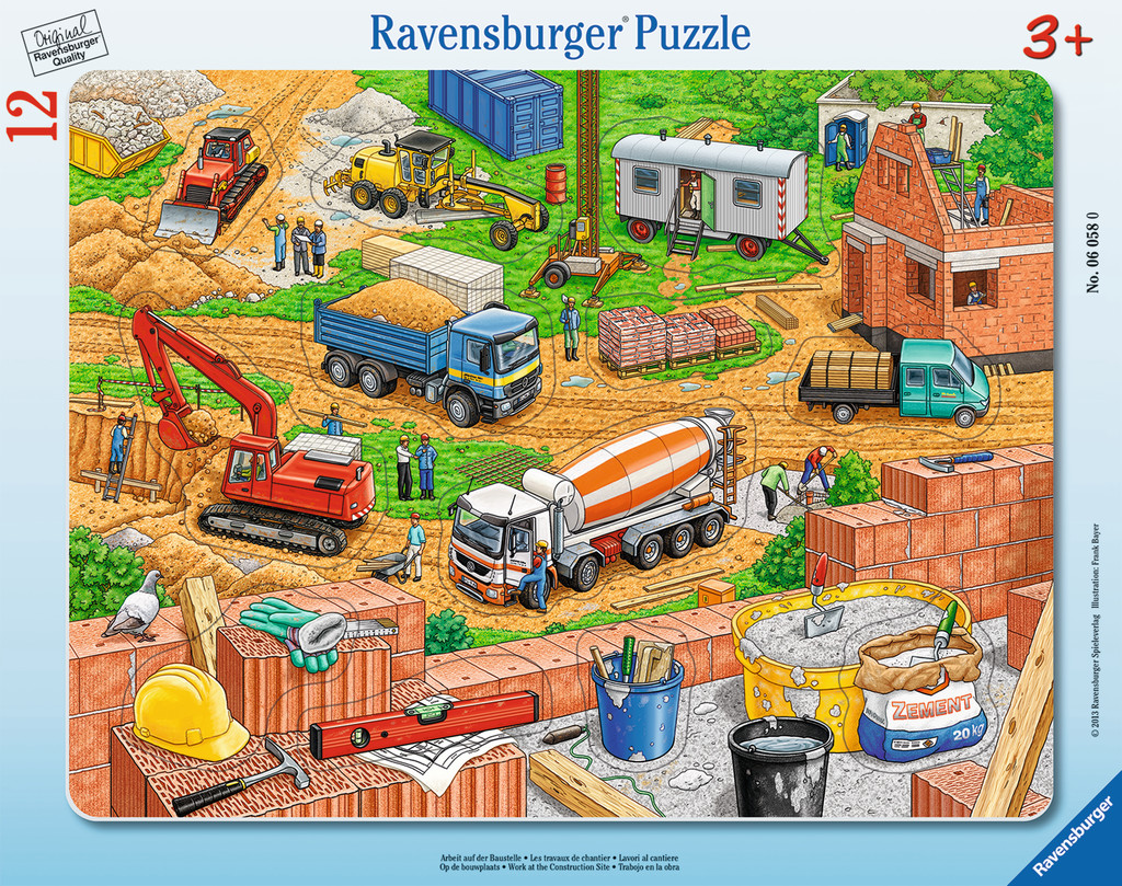 Puzzle Ravensburger din 12 de piese - Santier