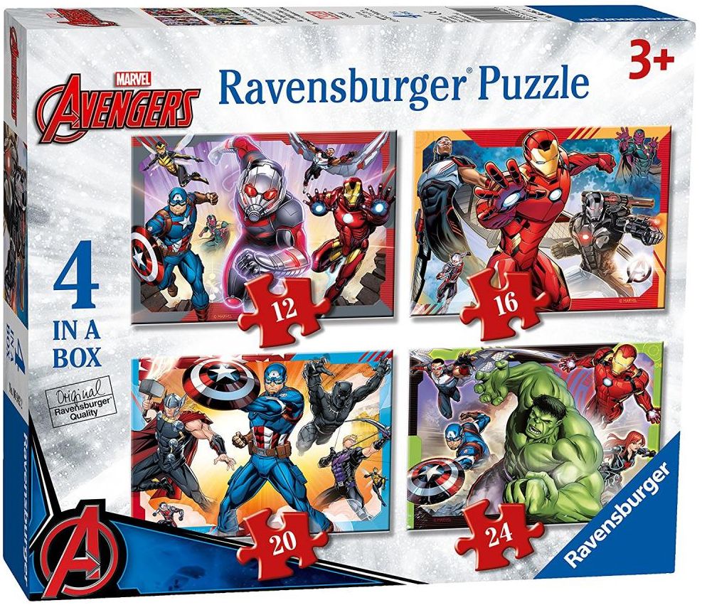 Puzzle Ravensburger 4 in 1 - Razbunatorii