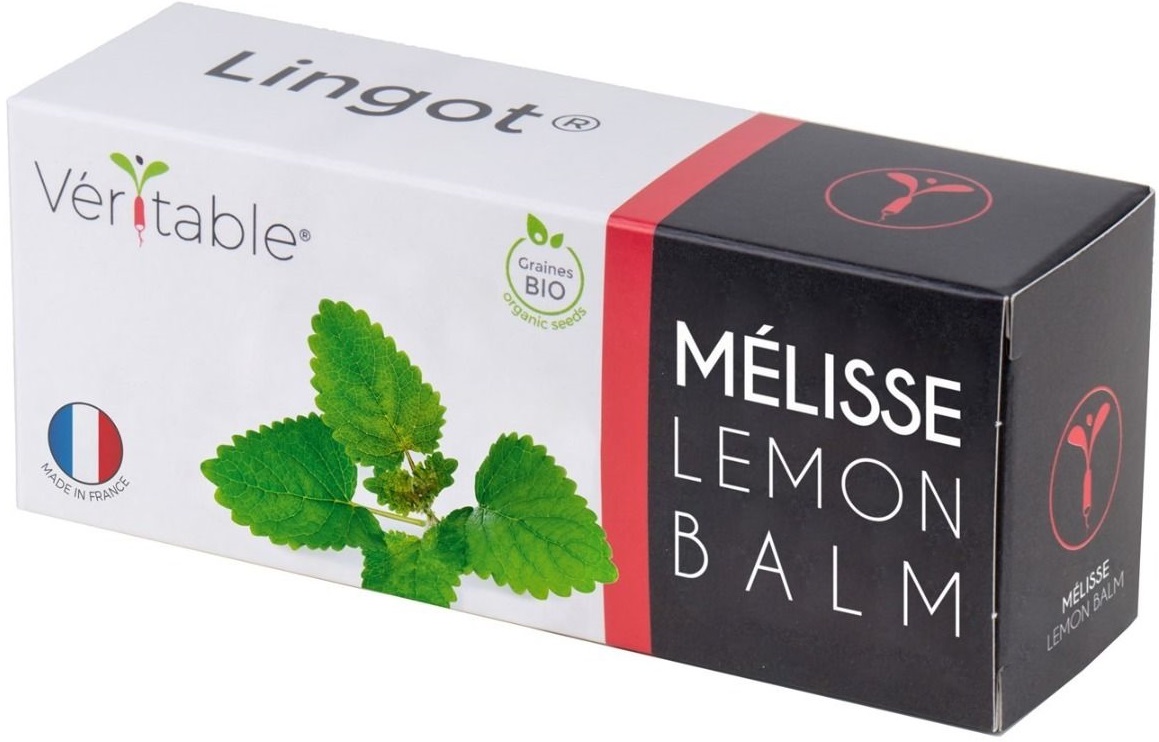 Umplutură sol Veritable - Lingot Lemon Balm Organic - Melissa, FĂRĂ OMG și pesticide, 100% biodegradabil și compostabil