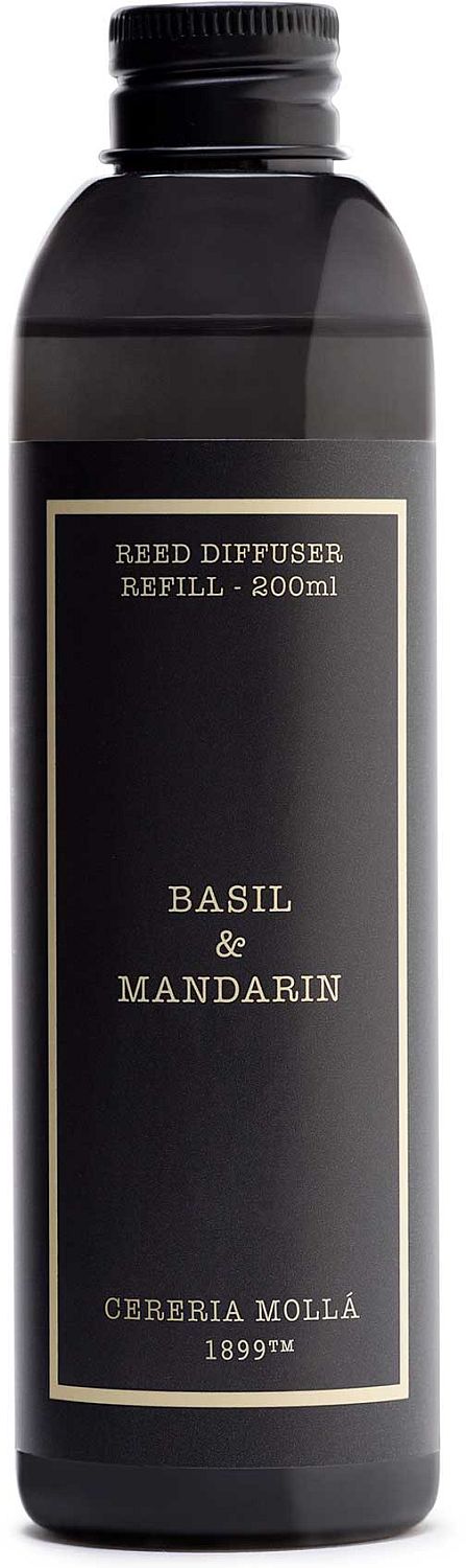 Rezervă odorizant Cereria Molla - Basil & Mandarin, 200 ml