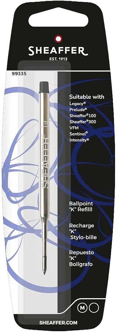 Rezervă de pix Sheaffer K Style - Negru, М