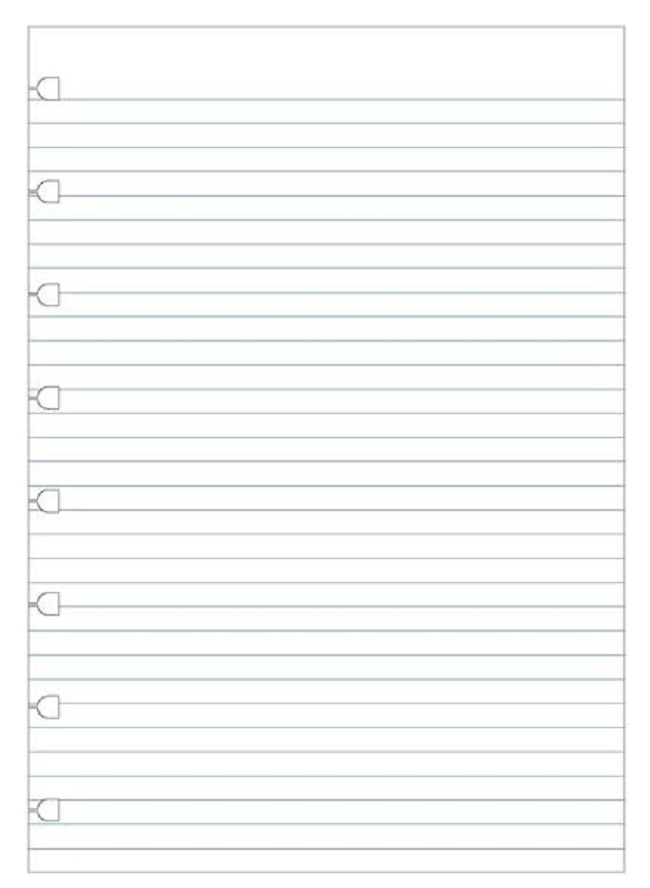 Rezerva pentru agenda Filofax A5 - Liniata