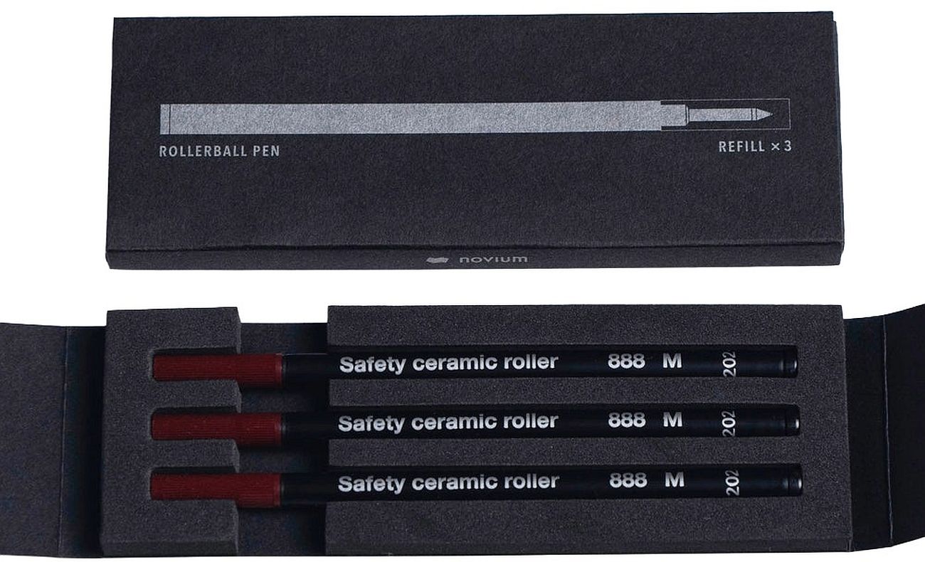 Rezerve pentru roller Novium Hoverpen Future - M, negre, 3 bucăți