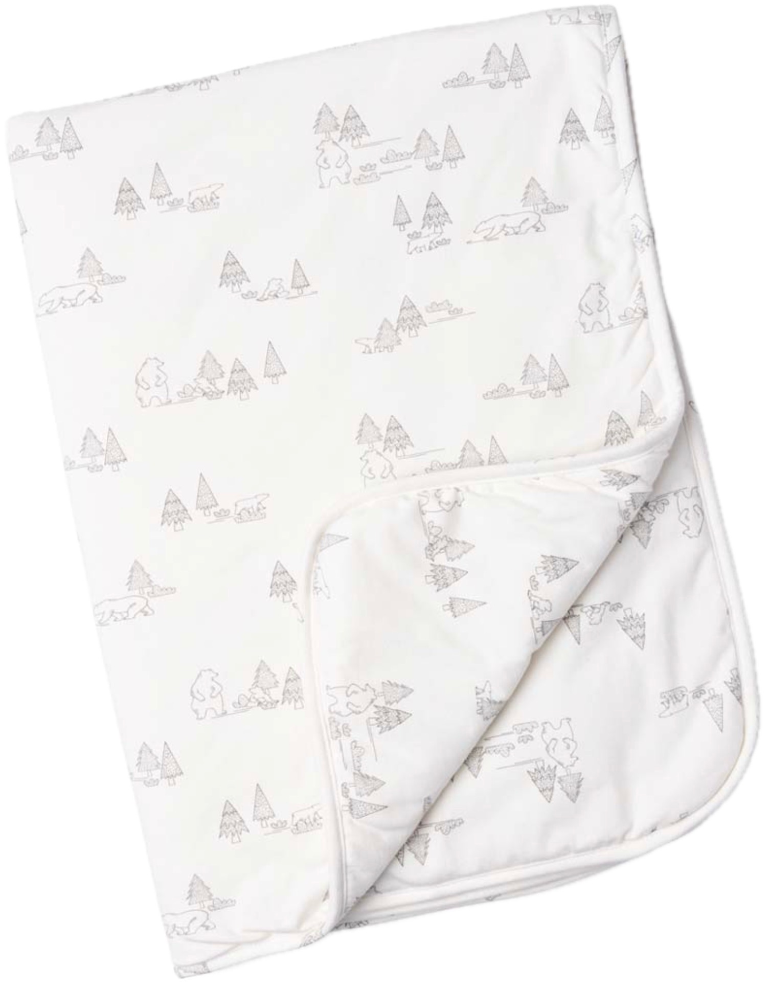 Pătură de bumbac Doomoo - Dream, Family Grey, 75 х 100 cm