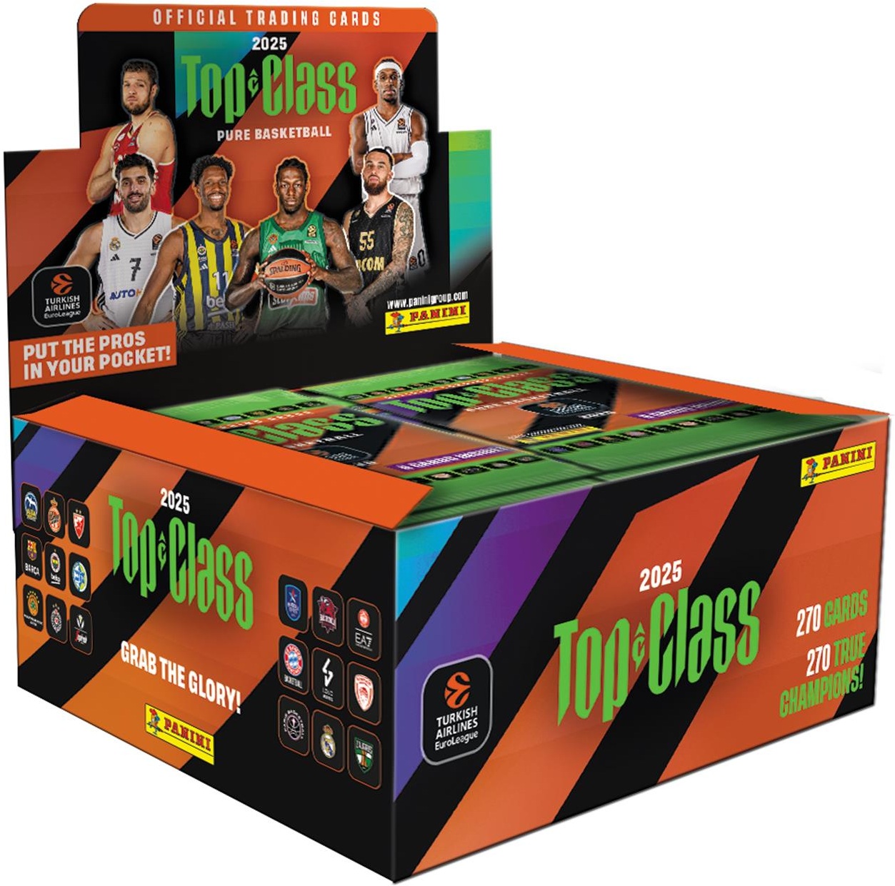 Panini Euroleague Top Class: Display of 24 Packs (8 cards per pack)