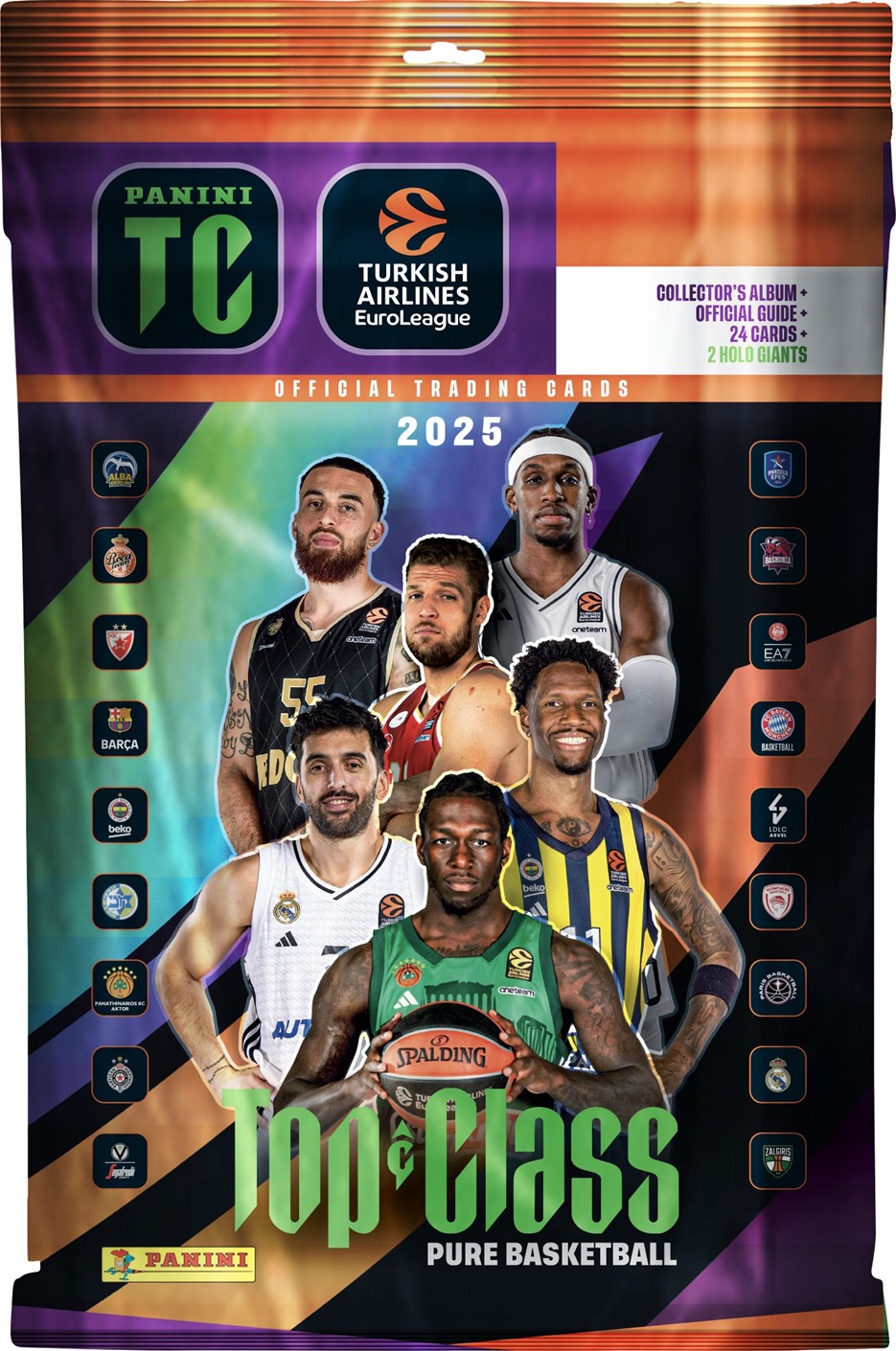 Panini Euroleague Top Class: Starter Pack (Binder, Collector's Guide, 3 Packs plus 2 Holo Giants Cards)