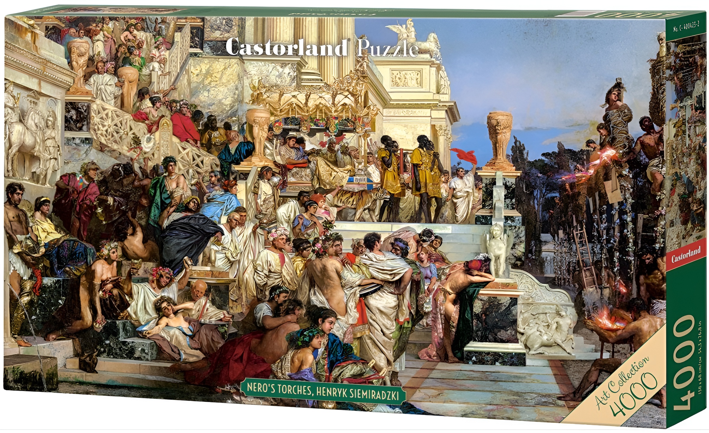 Puzzle panoramic Castorland din 4000 piese - Făcliile lui Nero