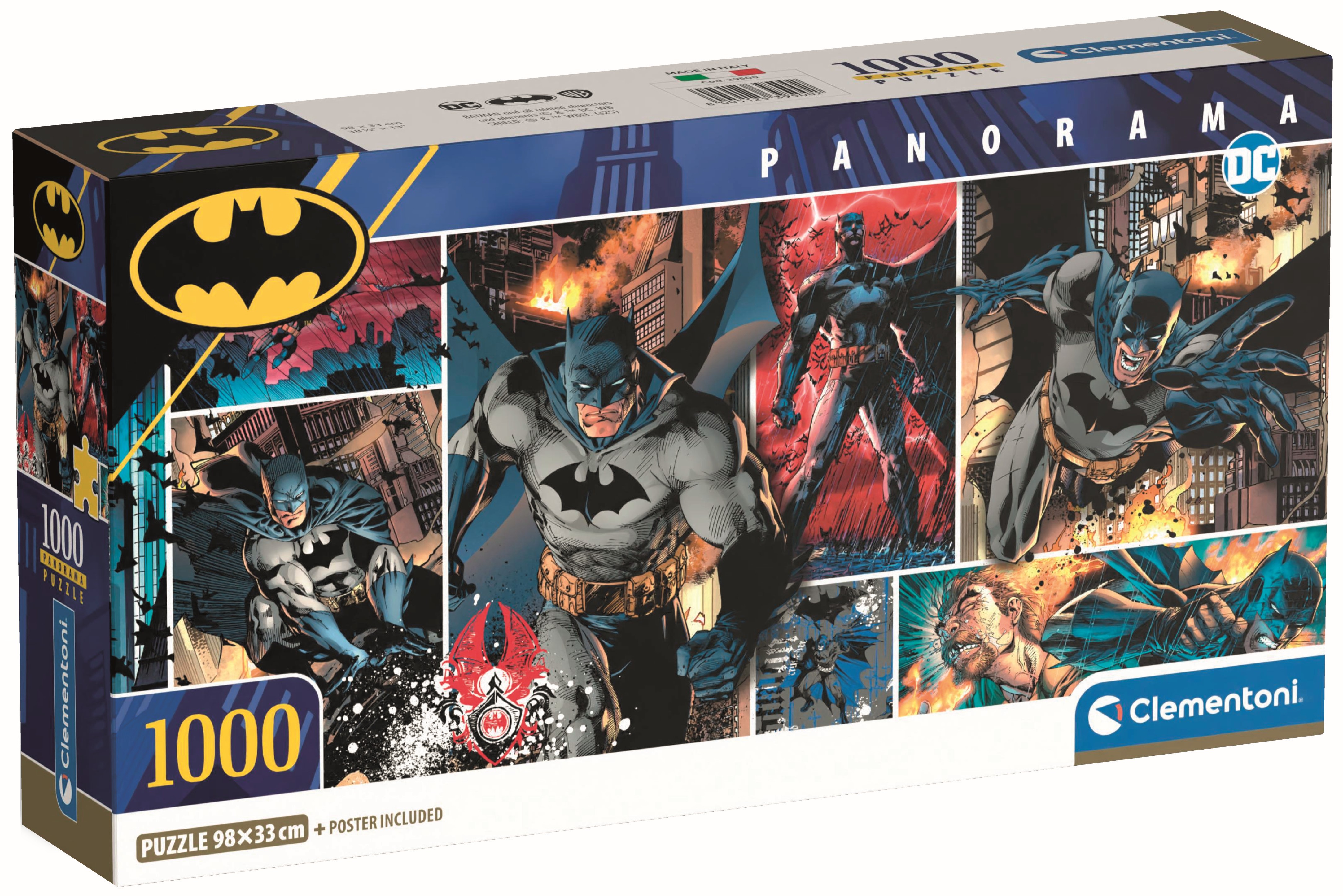 Puzzle panoramic Clementoni din 1000 piese - Batman