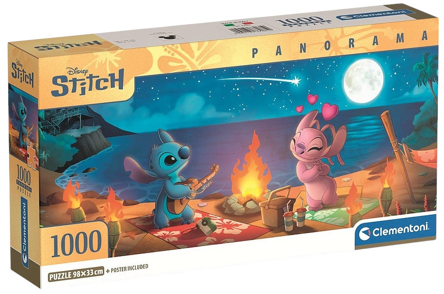 Puzzle panoramic Clementoni din 1000 piese - Disney Stitch