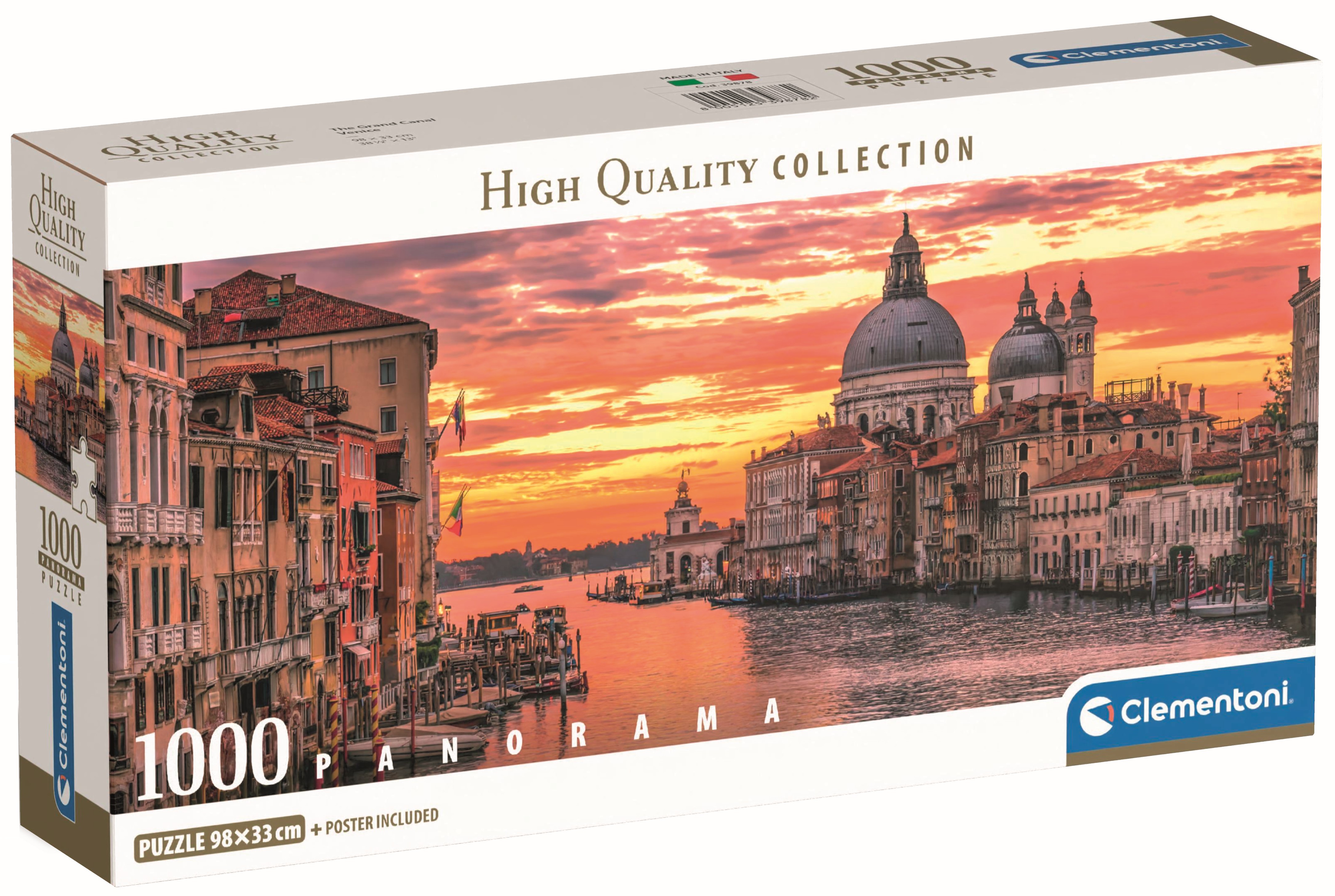 Puzzle panoramic Clementoni din 1000 piese - Marele Canal