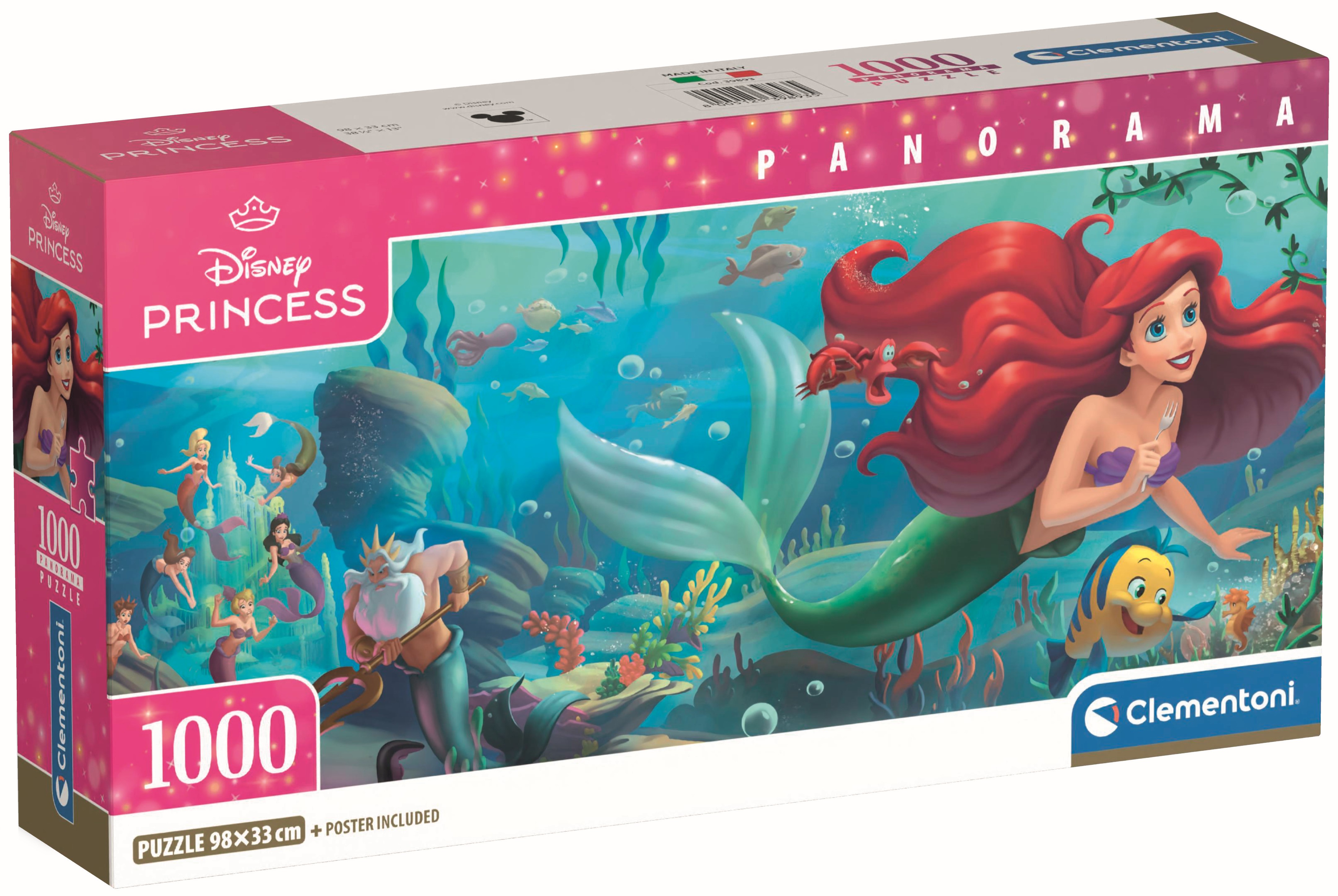 Puzzle panoramic Clementoni din 1000 piese - Mica Sirenă