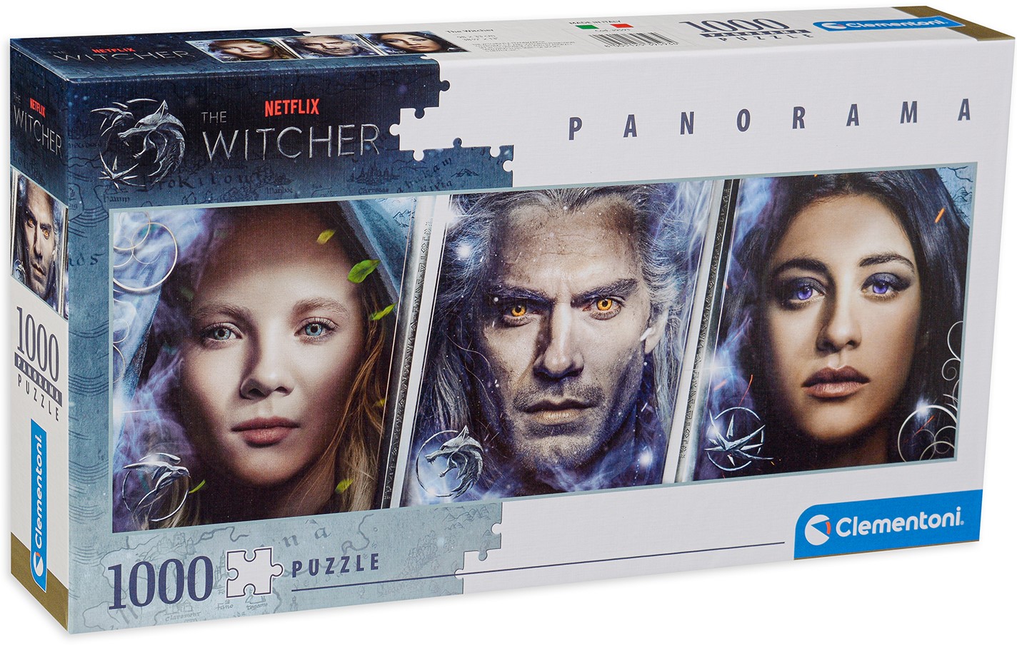 Puzzle panoramic Clementoni din 1000 de piese - The Witcher
