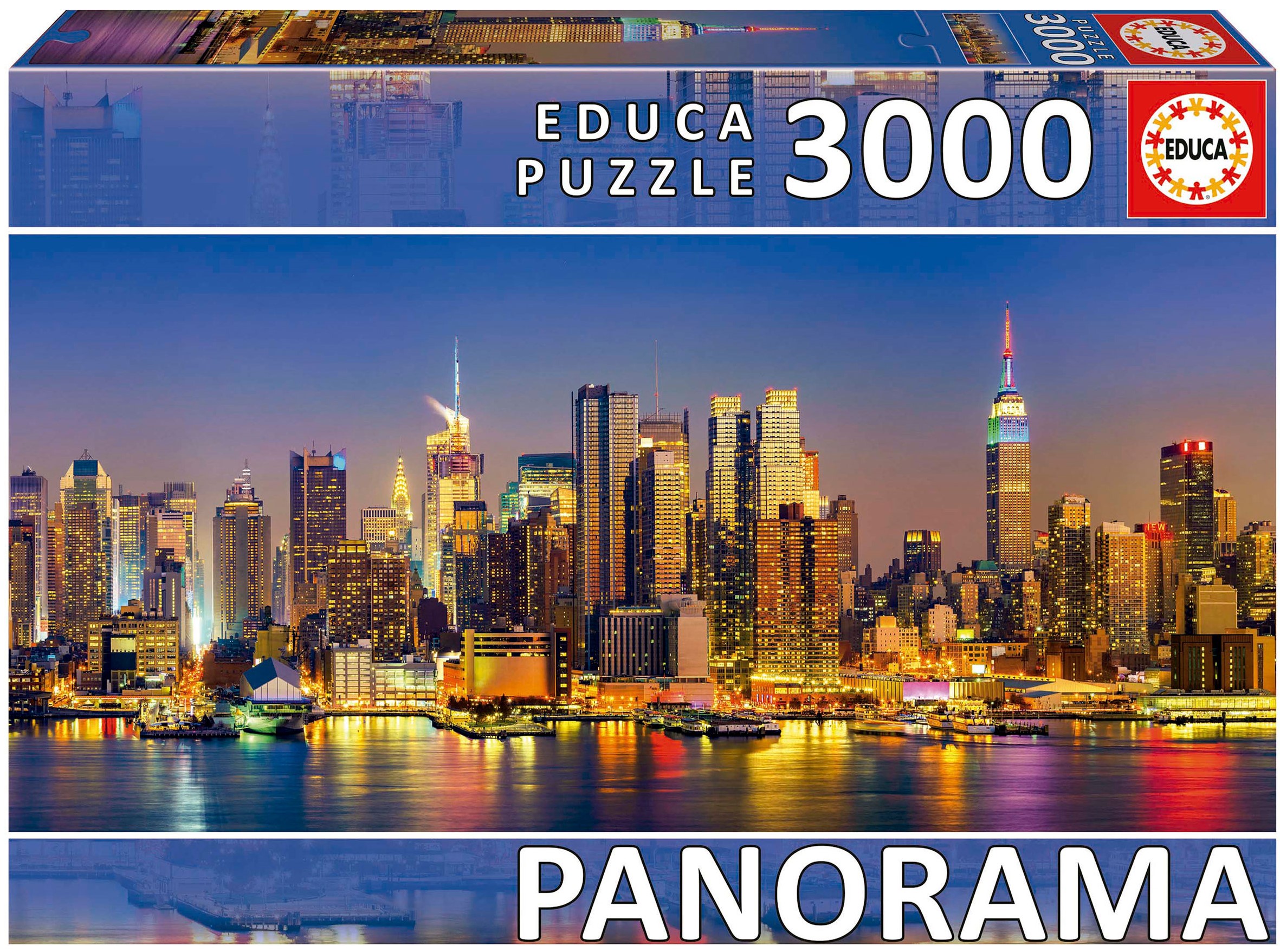 Puzzle panoramic Educa din 3000 piese - New York Skyline