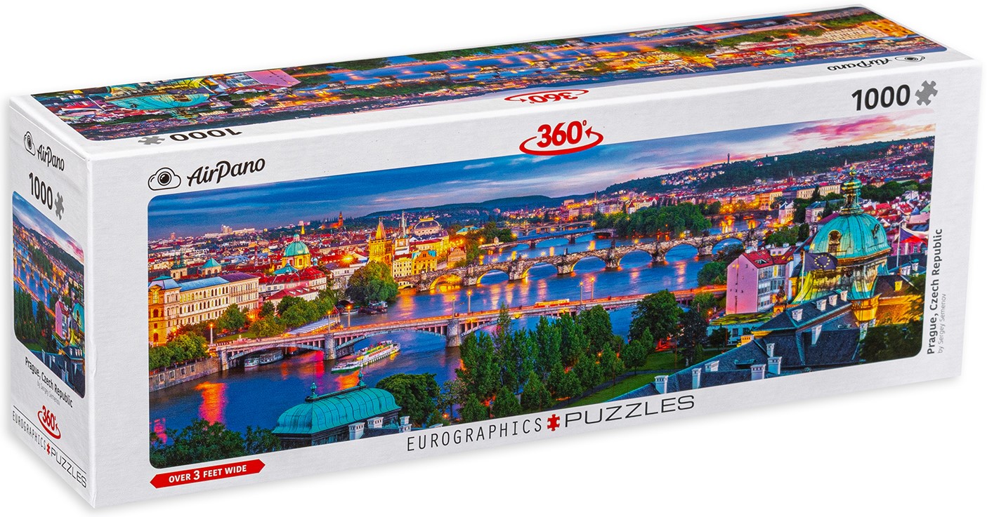 Puzzle panoramic Eurographics din 1000 de piese - Praga, Cehia