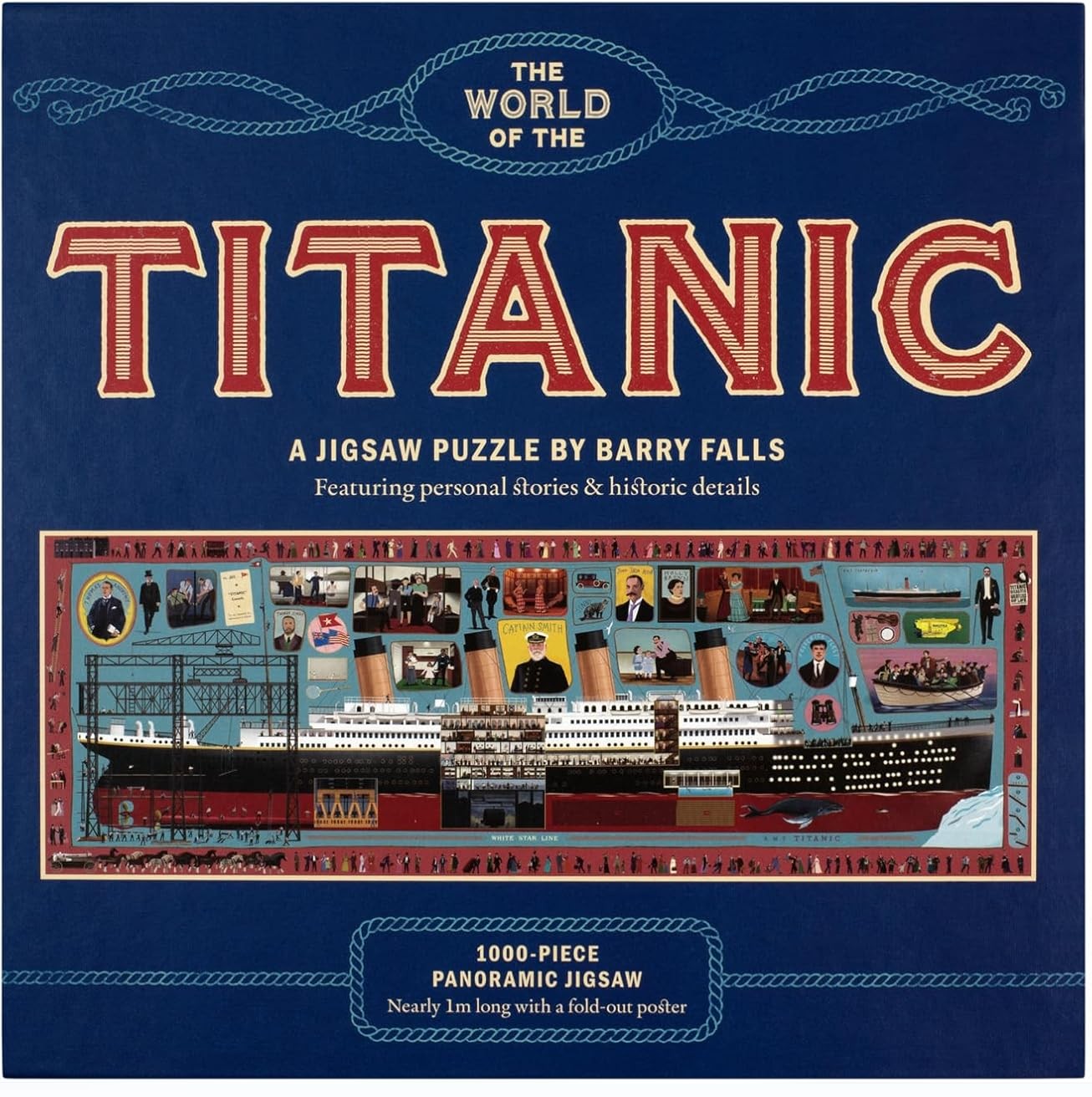 Puzzle panoramic Laurence King din 1000 piese - Lumea Titanicului