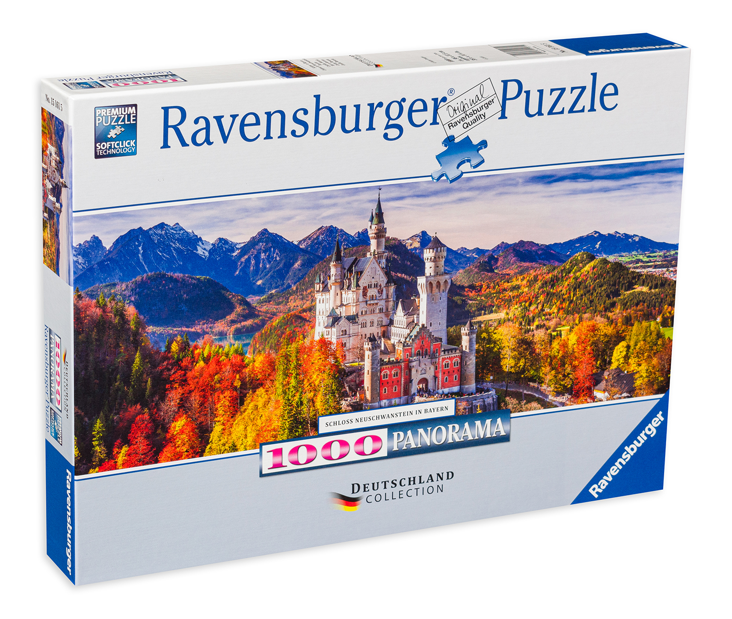 Puzzle Ravensburger din 1000 de piese - Castelul Neuschwanstein, Bavaria