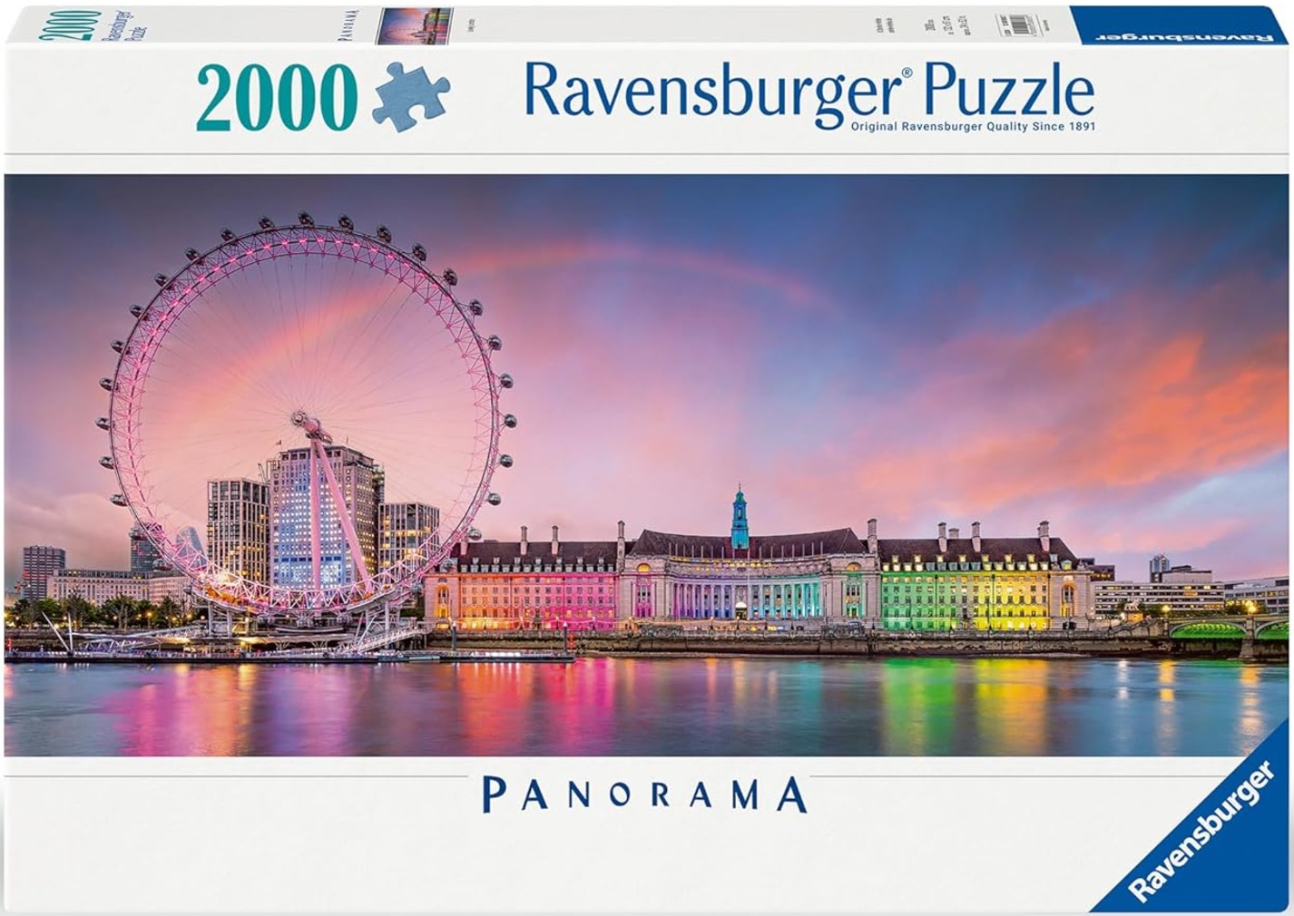 Puzzle panoramic Ravensburger din 2000 piese - Frumoasă Londra