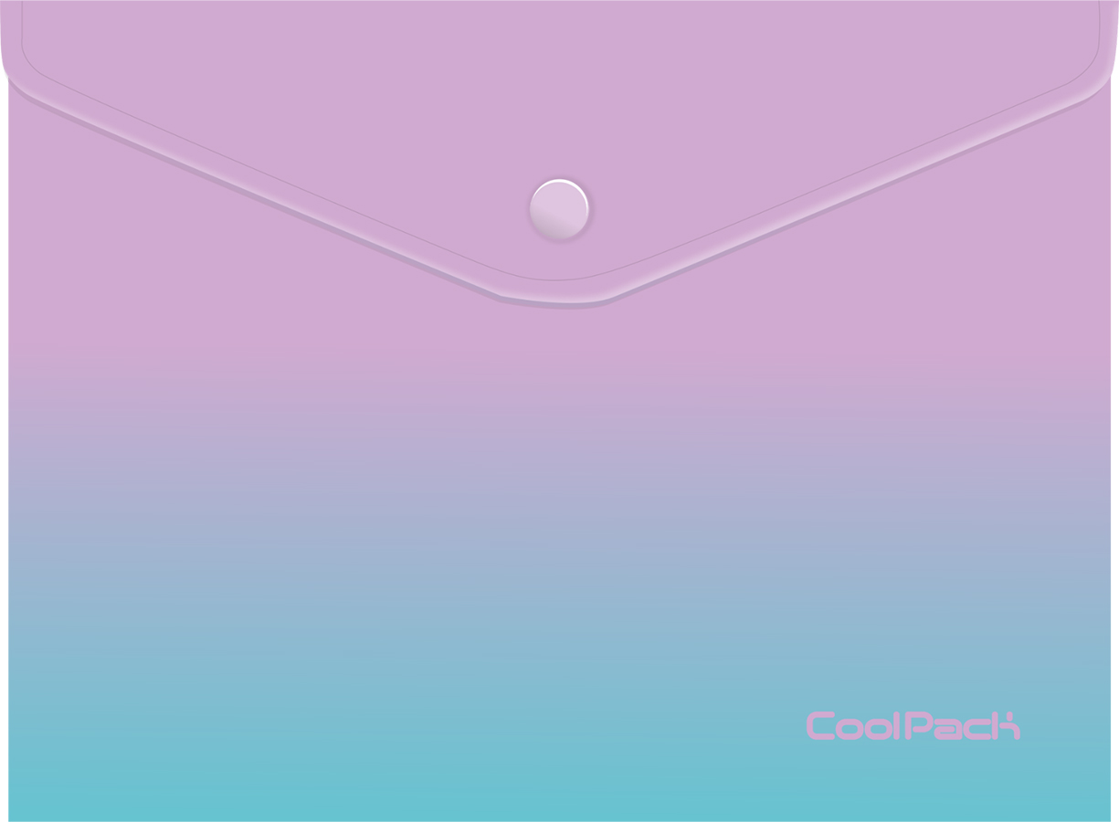 Mapa cu buton Cool Pack - A4, Gradient Blueberry