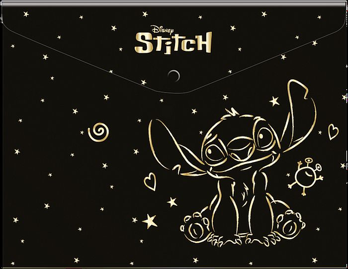 Dosar cu capsa Cool Pack - A4, Stitch Gold