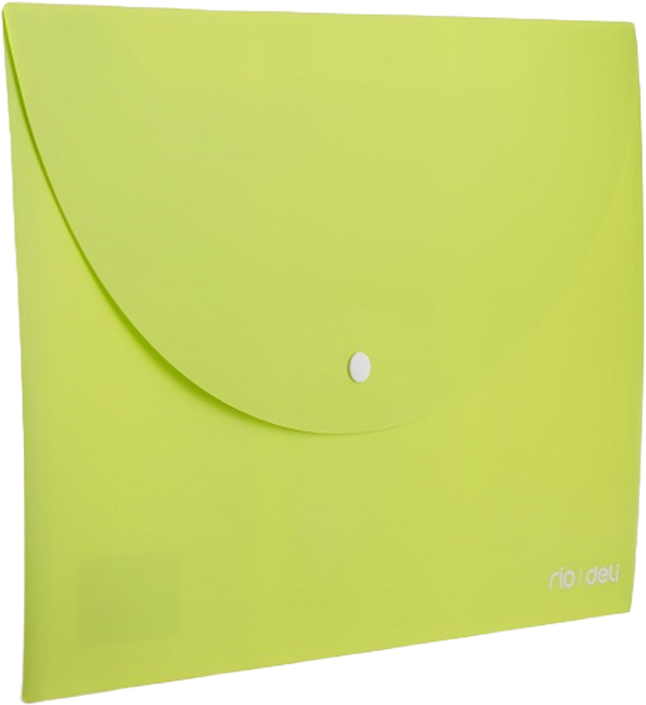 Mapa cu clips Deli Rio - E38131, A4, verde