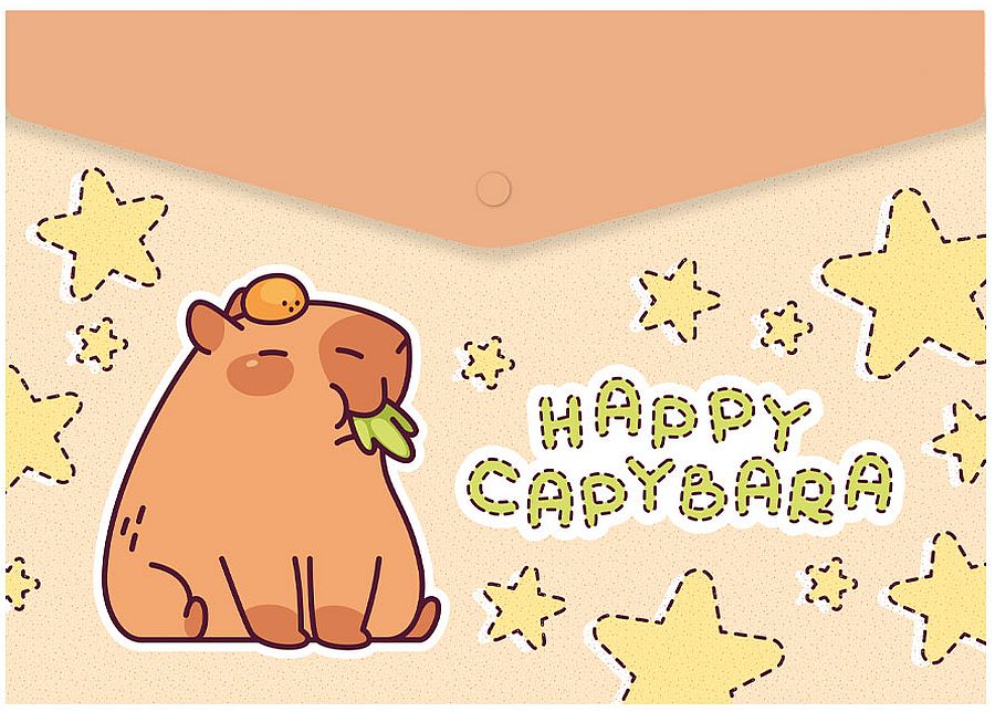 Mapă cu capsă Spree Capybara - A4, sortiment