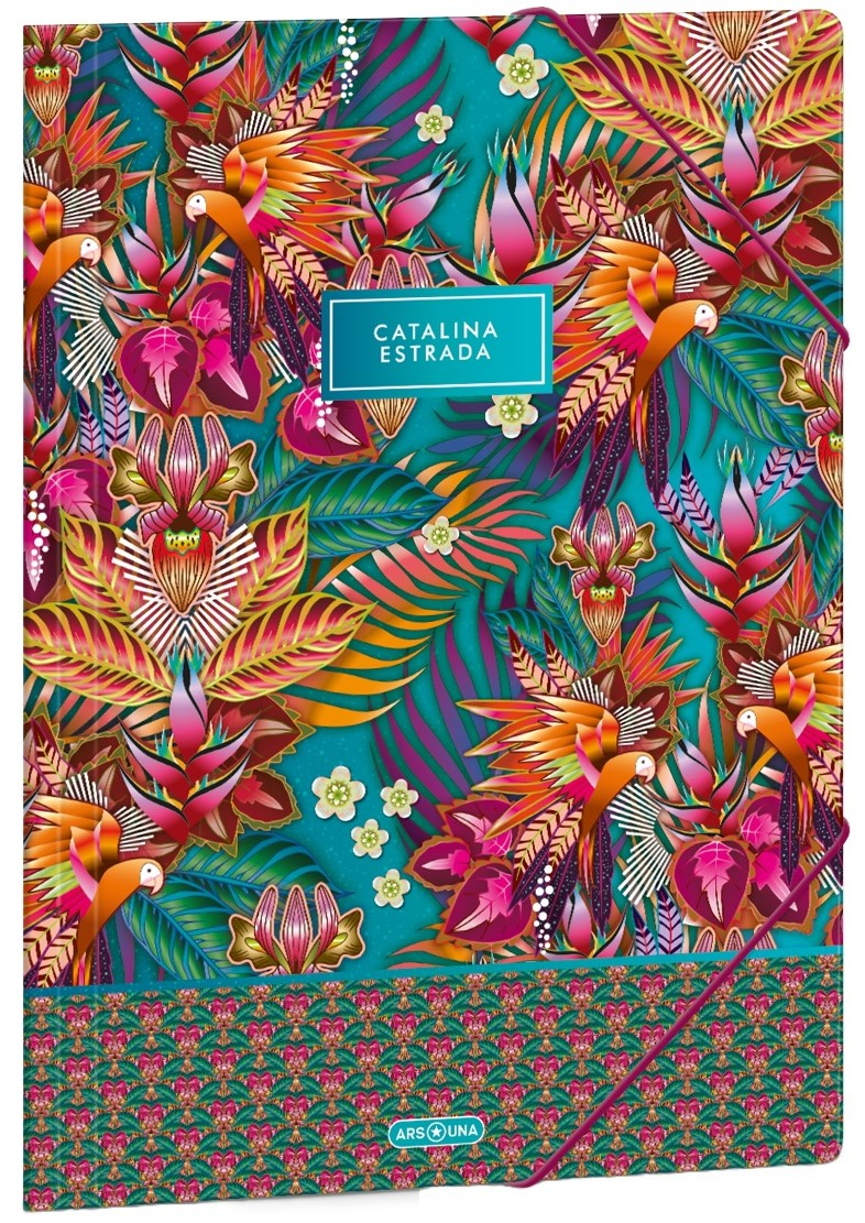 Dosar cu elastic Ars Una Catalina Estrada - Guaviare-Blue, A4