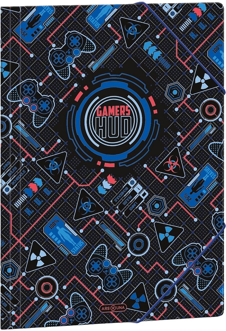 Mapă cu elastic Ars Una Gamers HUD - A4