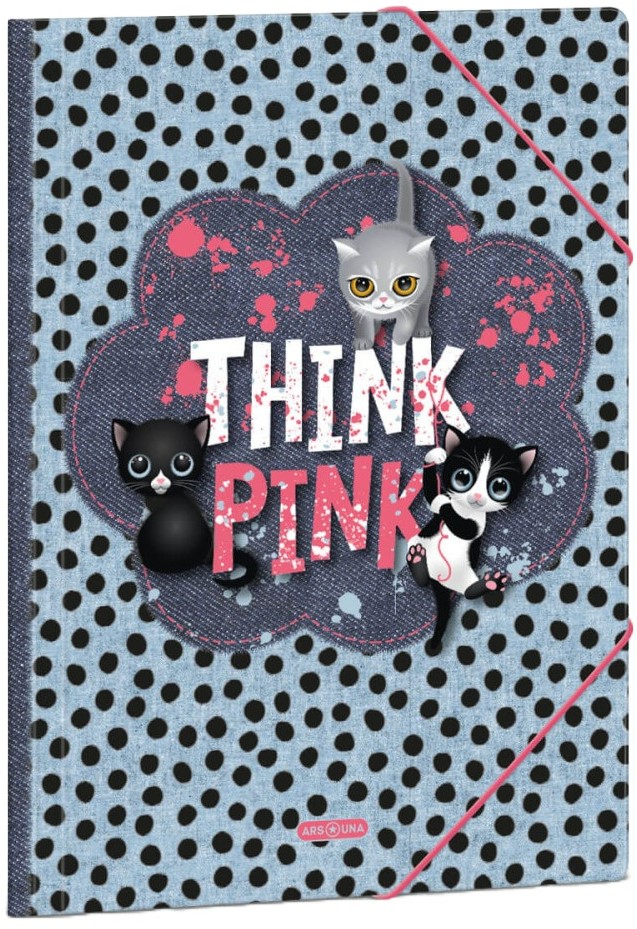 Dosar cu gumă de șters Ars Una Think-Pink - A4