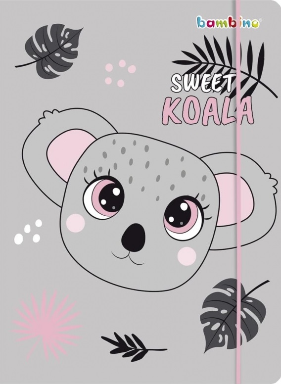 Dosar cu bandă elastică Bambino Premium Koala - A4