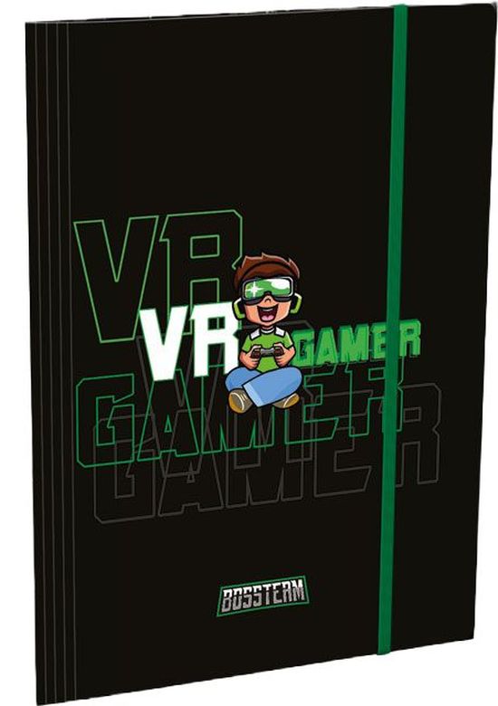 Dosar cu bandă elastică Lizzy Card Bossteam VR Gamer - A4