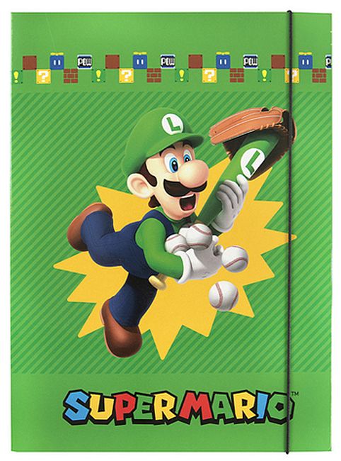 Dosar cu bandă elastică Panini Super Mario - Sport, sortiment