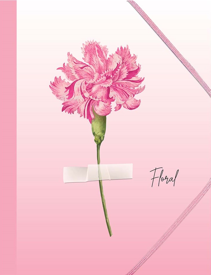 Mapă cu elastic Spree Floral - A4, sortiment