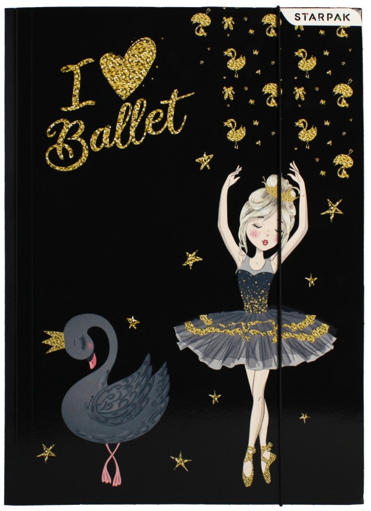 Dosar cu bandă elastică Starpak - Ballerina, A4, sortiment