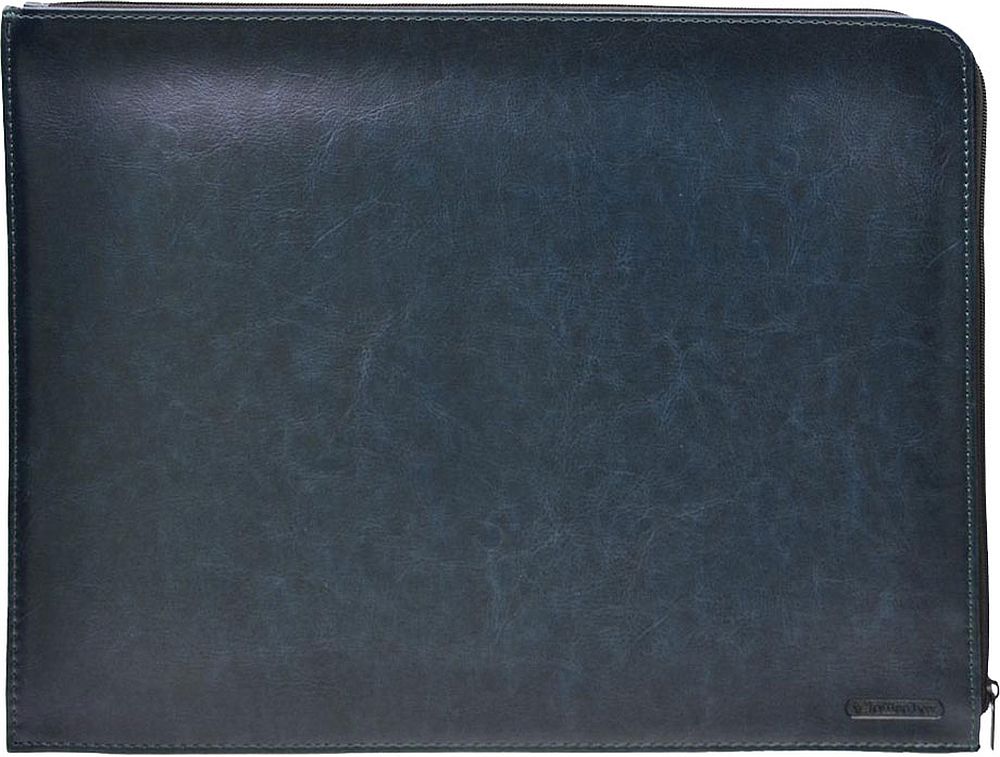 Dosar cu fermoar OfBox Dynamic - A4, piese, albastru