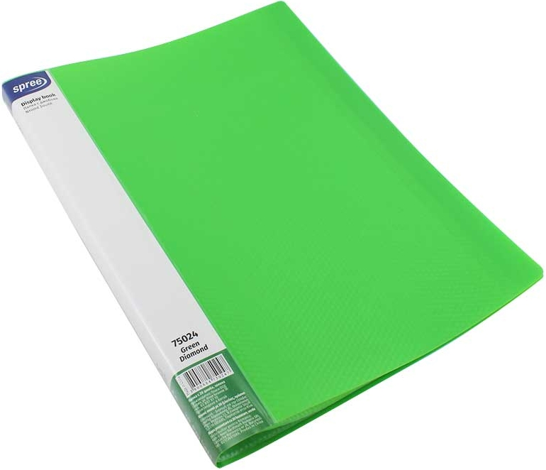 Spree Diamond - Cu 20 de buzunare, A4, verde