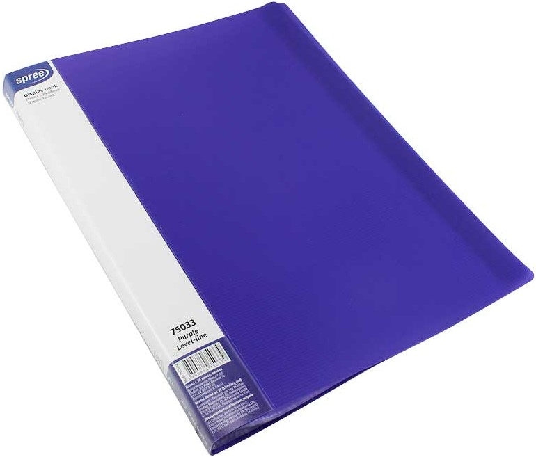 Dosar Spree Stripes - Cu 30 de buzunare, A4, violet